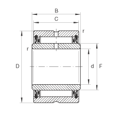 LS NA4908-2RSR, ߴϵ 49ɂ(c)ܷ