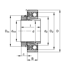 {(dio)S 2213-K-2RS-TVH-C3 + H313, (j) DIN 630  DIN 5415 (bio)(zhn)Ҫߴ, F׺;oɂ(c)ܷ