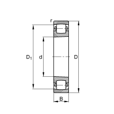 ΝLS 20218-K-MB-C3, (j) DIN 635-1 ˜ʵҪߴ, FF 1:12
