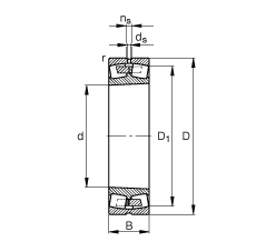 {(dio)ĝLS 23140-B-K-MB, (j) DIN 635-2 ˜ʵҪߴ, FF 1:12