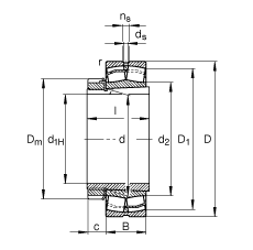 {(dio)ĝLS 22311-E1-K-T41A + H2311, (j) DIN 635-2 (bio)(zhn)Ҫߴ, F׺;o