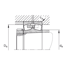{(dio)ĝLS 23140-B-K-MB, (j) DIN 635-2 ˜ʵҪߴ, FF 1:12